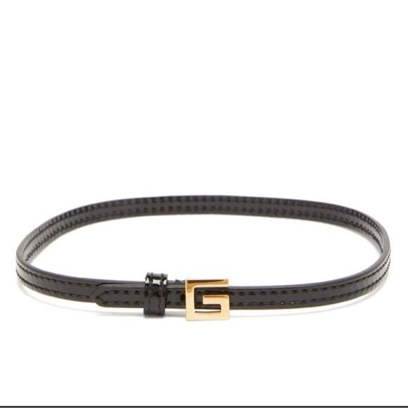 Brand new with box Black Gucci chocker necklace with Gold G Buckle - Picture 1 of 9